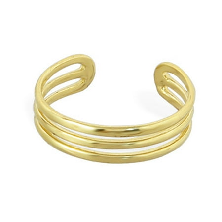10K Real Gold Toe Ring