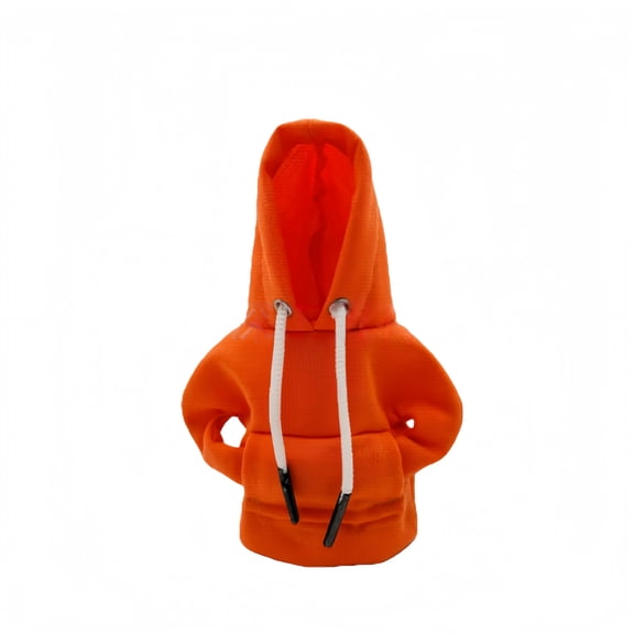 Car Gear Shift Hoodie, Universal Gear Shift Knob Cover, Hoodie For Car Shifter, Automotive Manual Interior Cute Gadgets, Car Interior Accessories And Decorations-orange-One piece