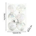 thumbnail image 2 of Clearance Under $5!Yyuenw 6 PCS Christmas Ball Ornaments Tree Decorations, 60mm/2.36" Classic Shatterproof Christmas Bulbs Ornaments for Xmas Tree Holiday Wreath Decor, 2 of 4