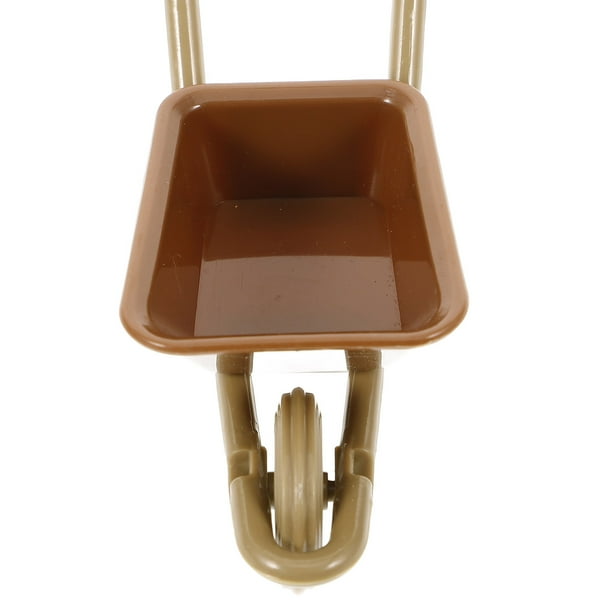 Mini Brouette De Jardin Décorative – 9 Cm – Jouet Miniature En ABS – Pour Maison De Poupée Et Décoration Cadeau Enfant Créativité