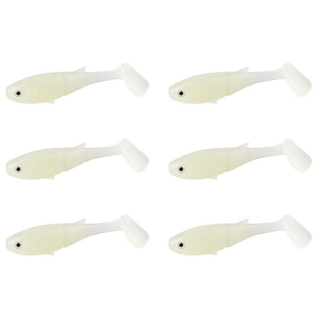 lixuesong 6pcs Soft Tail Fishing Lures Realistic Swimming Artificial Shrimp Lures for Basses and Fish