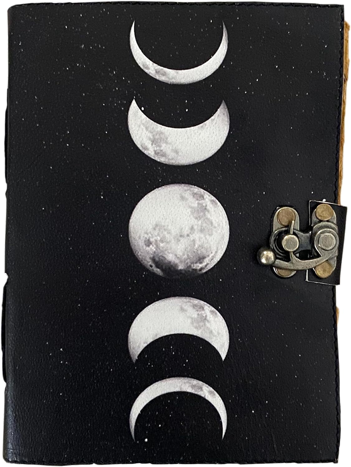 Grimoire Moon Phases Spell Book Of Shadows Journal, Witchcraft Supplies, Leather Bound Journal, Vintage Journal, Charmed Book Of Shadows, Vintage Notebook, Diary, Book Journal