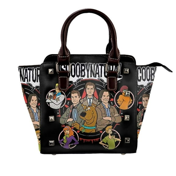 Scoobynatural Men'S Handbag Leather Rivet Shoulder Bag Luxury Fashion Shopping Tote Bag Shouldbag For Women