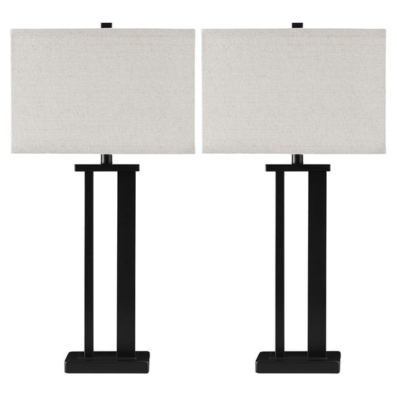 Signature Design by Ashley Contemporary Aniela Table Lamp (Set of 2) Bronze Finish