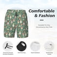 thumbnail image 5 of Lsque Mens Swim Trunks Mushrooms Gnome Pattern - Bathing Suit Compression Liner - Beach Swim Shorts Swimwear - (S-3XL) - Stretch Quick Dry -X-Large, 5 of 9