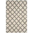 thumbnail image 3 of SAFAVIEH Layla Geometric Plush Shag Area Rug, Ivory/Grey, 6' x 9', 3 of 7