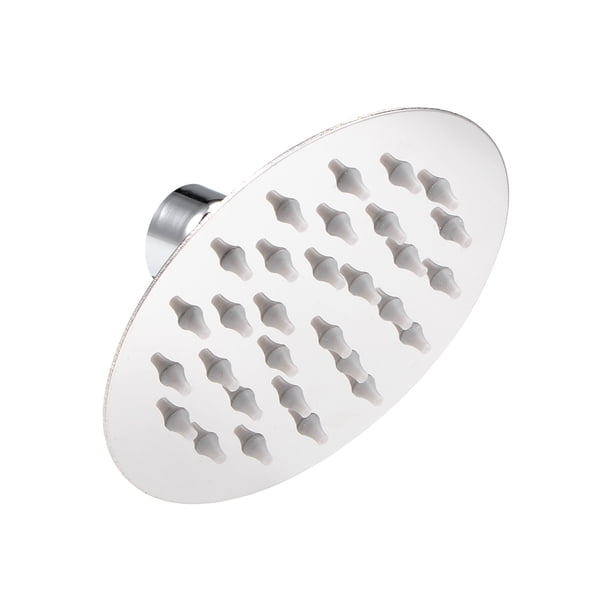 Cabezal de Ducha de Alta Presión, Cabezal de Ducha de Lluvia de 4 pulgadas Ajustable 360 Grados G1/2 Acero Inoxidable Ultra Delgado