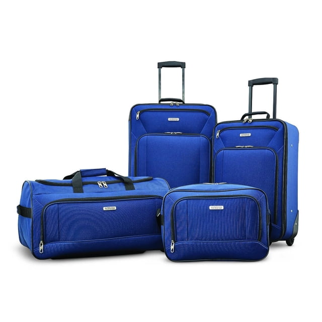 Juego de 4 piezas Luggage American Tourister Fieldbrook XLT, azul marino