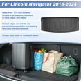 thumbnail image 3 of Unique Bargains Cargo Liner Trunk Mat for Lincoln Navigator 2018 2019 2020 2021 2022 2023 2024 Cargo Mat All Weather Protection Trunk Liner Rear Trunk Mat Black, 3 of 7