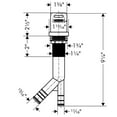 thumbnail image 2 of Hansgrohe 04214 Kitchen Air Gap - Brushed Gold Optic, 2 of 2