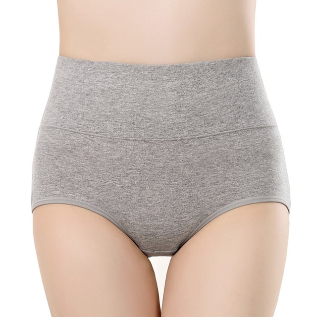 Ropa interior de cintura alta para mujer, bragas transpirables, suaves y elásticas con control de abdomen y cobertura total.