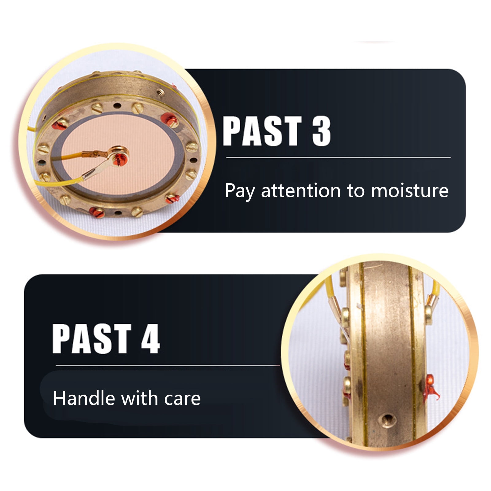 Zeiwohndc Precise Machinery Brass Microphone Diaphragm Home Recording Mic Replacements