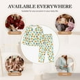 thumbnail image 7 of Fotbe Tiger Leaves Pattern Long Sleeve Pajama Set for Women,Sleepwear Set,2-piece Loungewear Set,Soft PJs Comfy Nightwear with Pockets -Large, 7 of 7
