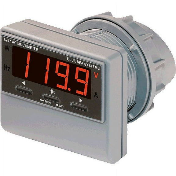 Blue Sea Systems #8247 Digital AC MultiMeter w/ Alarm & Mnt
