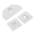 thumbnail image 4 of Decor 3pcs Bouton de Contrôle Central Autocollant en Alliage d'Aluminium Adapté pour Land Rover Gamme Rover Evoque 2014-2019, 4 of 8