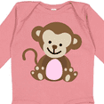 thumbnail image 4 of Inktastic Monkey Girls Long Sleeve Baby Bodysuit, 4 of 5
