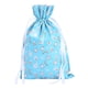 thumbnail image 1 of Bolsa de dulces de Navidad con cordón para galletas, aperitivos, bolsa de embalaje, regalo de fiesta impreso de Navidad, decoraciones de Año Kits de decoración para fiestas azul claro medio Bewildely HA001673-04, 1 of 6