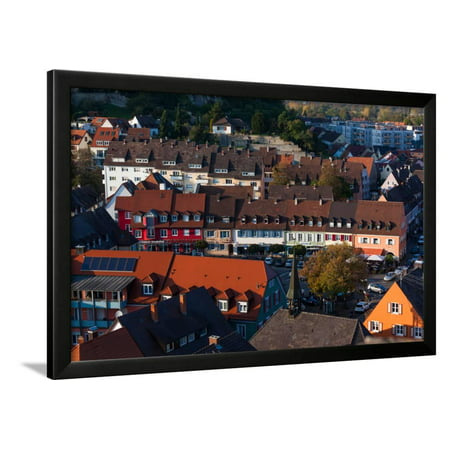 Elevated view of town, Breisach, Black Forest, Baden-Wurttemberg, Germany Framed Print Wall