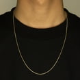 thumbnail image 6 of 14K Yellow Gold Solid Diamond Cut Rope Chain Necklace (1mm, 22"), 6 of 6