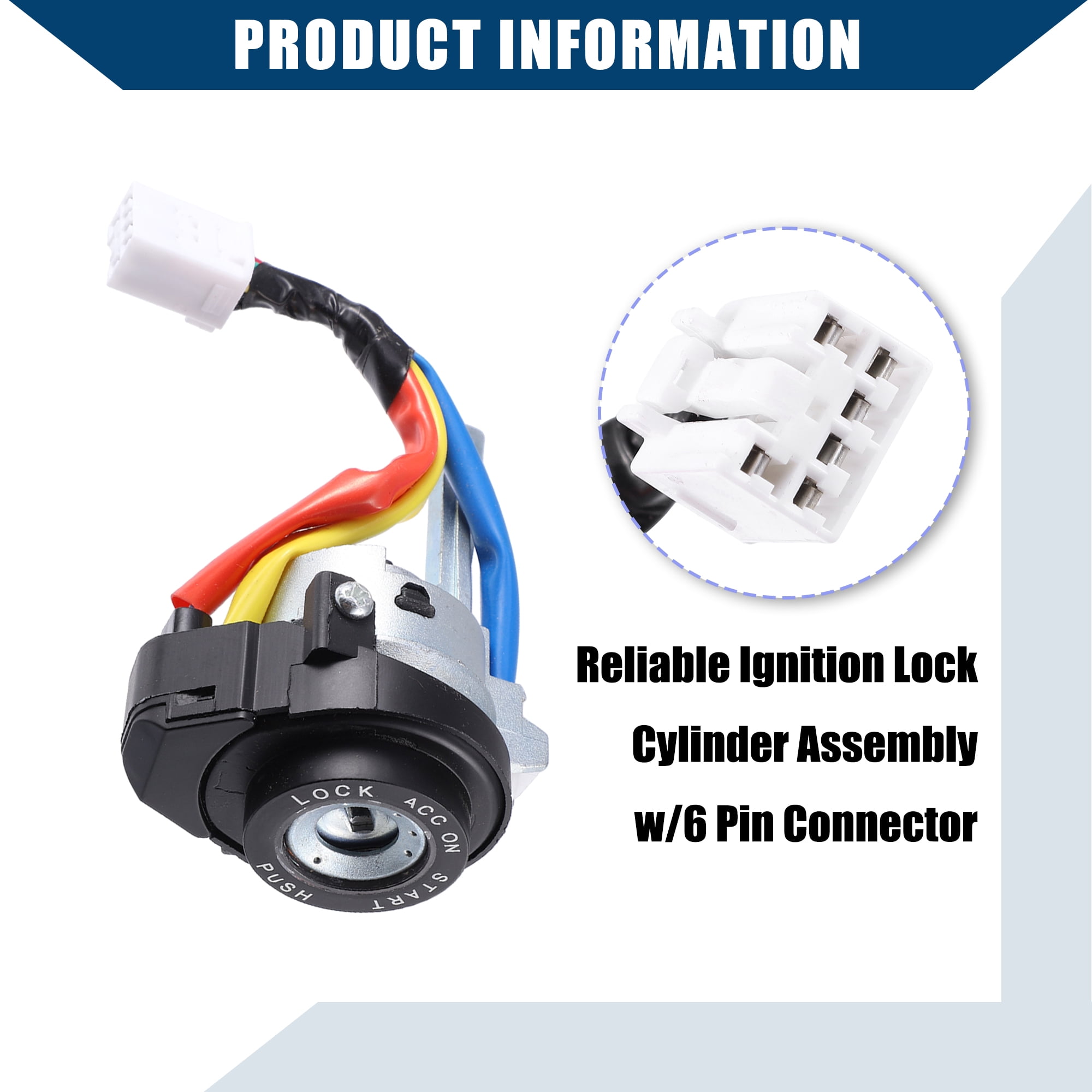 Unique Bargains 81970-3SA00 81250-3SA00 Car Full Lock Cylinder Ignition Switch for Hyundai Sonata 2009-2014