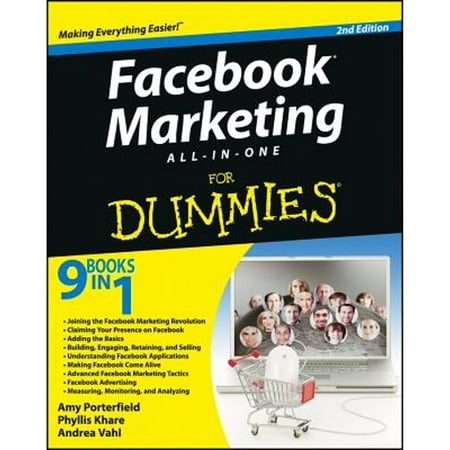 Facebook Marketing All-In-One for Dummies (Pre-Owned Paperback 9781118466780) by Amy Porterfield Phyllis Khare Andrea Vahl