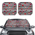 thumbnail image 2 of Sikiie Hearts And Lines1 Print Foldable Car Windshield Sun Visor, Car Window Sunshade Suitable for Sedan, SUV and Truck Car Accessories-Small, 2 of 6