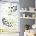 thumbnail image 7 of KunMing Birds on Cherry Blossom Branches Window Clings, Removable Green Leaf Stickers, Watercolor Bird Plant Decor for Glass Windows, 27x60cm, 7 of 7