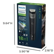 Philips Norelco Multigroom Series 5000 18 Piece, Beard Face, Hair, Body and Intimate Hair Trimmer For Men - No Blade Oil MG5900/49