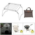 thumbnail image 4 of Mini Folding Campfire Grill,Stainless Steel Grate Barbeque Grill, Portable Camping Grill with Legs for Picnics, Backpacking, Outdoor with Carrying Bag, 4 of 8