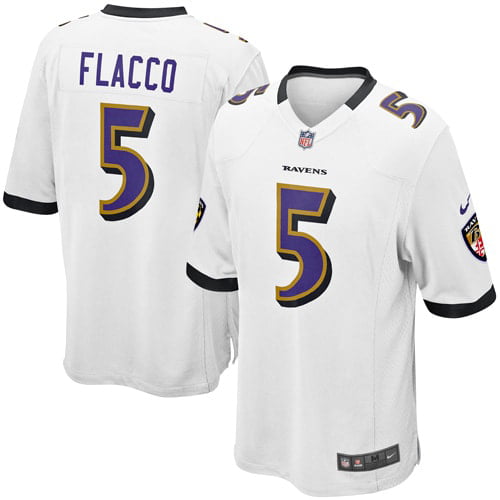 Joe Flacco Baltimore Ravens Nike Youth Game Jersey - White
