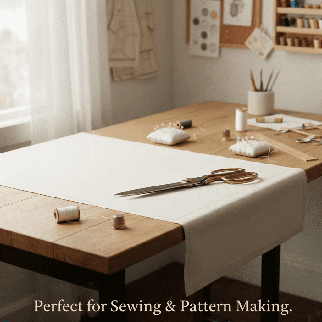 Sedona Designz 100 Percent Cotton Muslin Fabric 50 Inch Wide Unbleached 5 Yard for Sewing Quilting Crafts and Home Decor