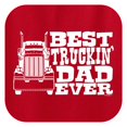 thumbnail image 2 of Trucker Shirt For Dad Best Truckin' Dad Ever Short Sleeve T-Shirt Medium Red, 2 of 3
