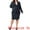 Navy Blue, variant on DARING DIVA Women's Plus 2 Pcs Outfits Business Casual Suit Sets Black 1X
