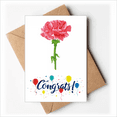 thumbnail image 1 of flower carnation Wedding Cards Congratulations Greeting Envelopes, 1 of 3