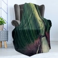 thumbnail image 4 of Travel Soft Flannel Fleece Throw Blanket, Bamboo Grove in Arashiyama Kyoto Japan, Cozy Plush for Indoor and Outdoor Use, 50" x 60", Hunter Green Umber, by Ambesonne, 4 of 5