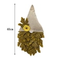 thumbnail image 3 of Thanksgiving Faceless Doll Wreath, 15.75In Fabric Maple Leaf Hanging Ornament With LED String Light Exquisite For Home Door Wall Living Room Kitchen Mantel Indoor Outdoor Holiday Favors Decor, 3 of 3
