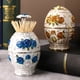 thumbnail image 5 of Gwong hogar 1 PCS Dispensador de dientes Diseño de alivio retro de plástico Luxury Popick Organizador de palpas de dientes Caja de decoración de escritorio de flores de rosa para casa Gwong 21089210, 5 of 7