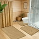 thumbnail image 1 of Juego de alfombras de baño gruesas antideslizantes | Alfombras de terciopelo superabsorbentes y lavables para ducha y bañera., 1 of 8
