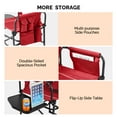 thumbnail image 5 of SSyao 1PACK Portable Foldable Outdoor Camping Directors Chair with Built-in Cup Holder, Red, 5 of 15