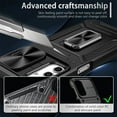 thumbnail image 6 of SaniMore for Samsung Galaxy A54 5G Stand Case, Slide Camera Cover 360 Degree Rotating Kickstand Magnetic Car Mount Hybird Tri-layer Rugged Shell Military-grade Shockproof Anti-drop Cover, Black, 6 of 10