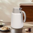thumbnail image 3 of SSAWcasa 51oz Thermal Coffee Carafe Stainless Steel Coffee Thermos for Keeping Hot Liquid, 24 Hours Hot Thermal Coffee Pot Insulated Dispenser for Coffee, Hot Water, Tea, Hot Beverage (White), 3 of 7