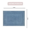thumbnail image 6 of Home Weavers Classy Bath Mat 100% Cotton Bathroom Rugs Set, Bathroom Decore, Washable Rug, Soft and Absorbent bath Rug, Kitchen Mat, Bath Mat Set, Bath Floor Mat Non Slip, 17"x24" Rectangle, Blue, 6 of 9