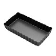 thumbnail image 1 of PENGXIANG Kitchen Baking Tray High-carbon Steel Nonstick Pizza Pan Tart Cake Pan with Removable Bottom  Black Rectangle 4.5 Inch, 1 of 5