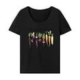 thumbnail image 1 of Camiseta de mujer, camiseta de manga corta con cuello redondo para caminar, hacer mochilero y SG, 1 of 7