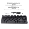 thumbnail image 2 of Teclado mecánico para juegos teclado mecánico negro con esmalte azul luz RGB de 87 teclas para oficina y trabajo ANGGREK Otros, 2 of 7