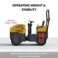thumbnail image 4 of TYPHON FURY 10 Mini Road Roller, 1 Ton Hydraulic Vibratory Asphalt Compactor with 13.5 Horse Power Briggs & Stratton Gas Engine, 4 of 31