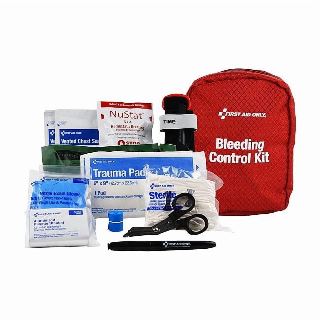Bleeding Control Kit, 5 in W, Red 91060