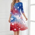 thumbnail image 5 of BOMYJESK 4th Of July Dresses for Women Maxi Dress 250th Anniversary Stars Stripes Midi Dresses Vintage Independence Day 2026 Summer Dresses Elegant Classy Resort Wear Light Blue M, 5 of 7