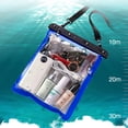 thumbnail image 3 of ziyahi Waterproof Shoulder Swimming Surfing Beach Water Playing Phone Transparent Pouch blue, 3 of 6