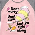 thumbnail image 3 of Dr. Seuss - Don't Worry Go Along - Toddler And Youth Raglan Graphic T-Shirt, 3 of 5